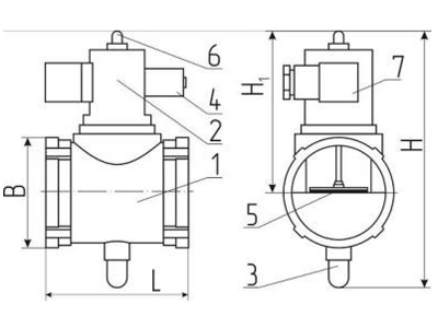 Конструкция клапана КЗГЭМ-У-40